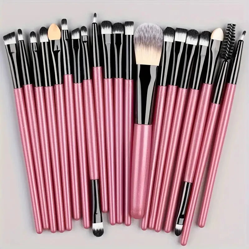 20Pcs Makeup Brush Set Eyeliner Brush Blending Brush Makeup Brushes for Cheeks Eye Cosmetic Foundation