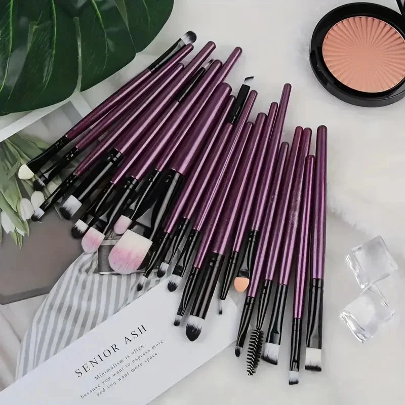 20Pcs Makeup Brush Set Eyeliner Brush Blending Brush Makeup Brushes for Cheeks Eye Cosmetic Foundation