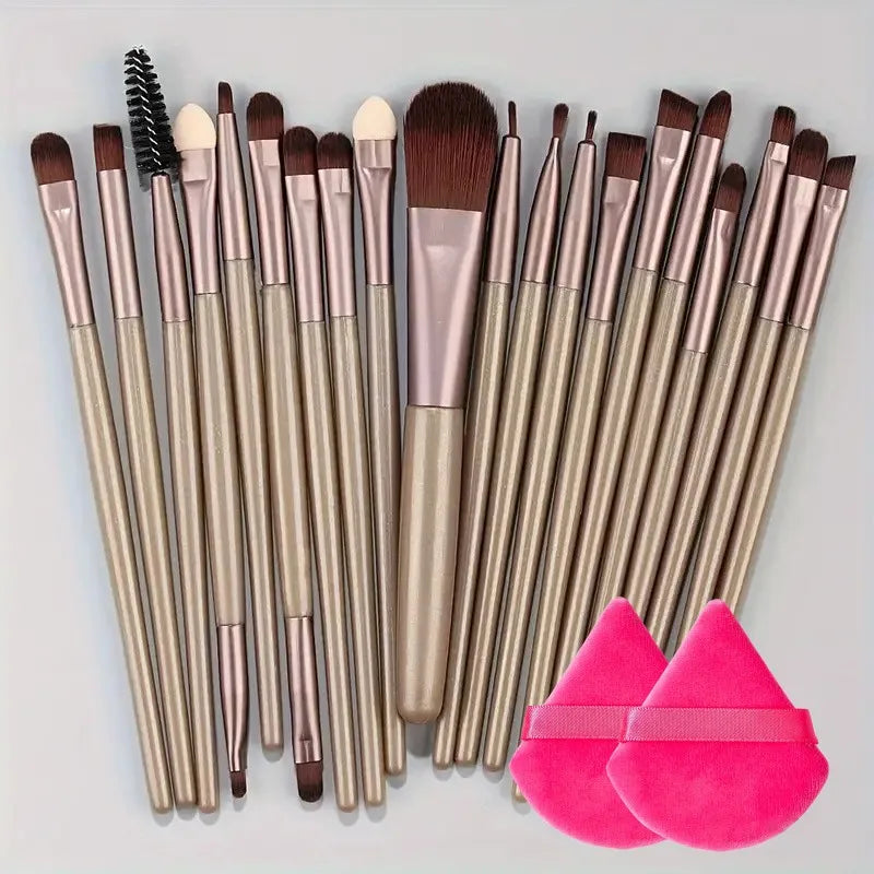 20Pcs Makeup Brush Set Eyeliner Brush Blending Brush Makeup Brushes for Cheeks Eye Cosmetic Foundation