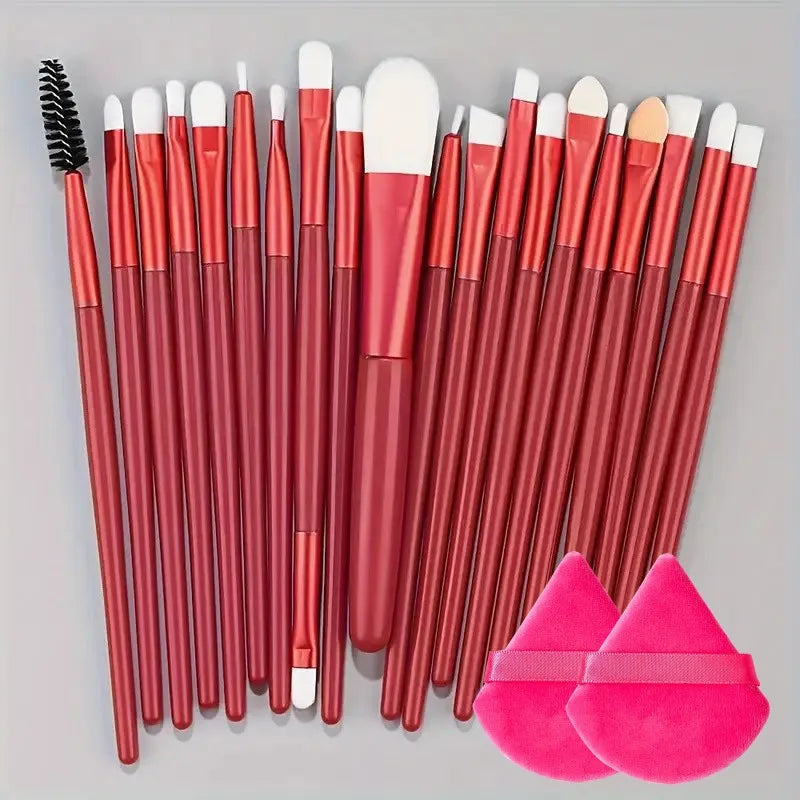 20Pcs Makeup Brush Set Eyeliner Brush Blending Brush Makeup Brushes for Cheeks Eye Cosmetic Foundation