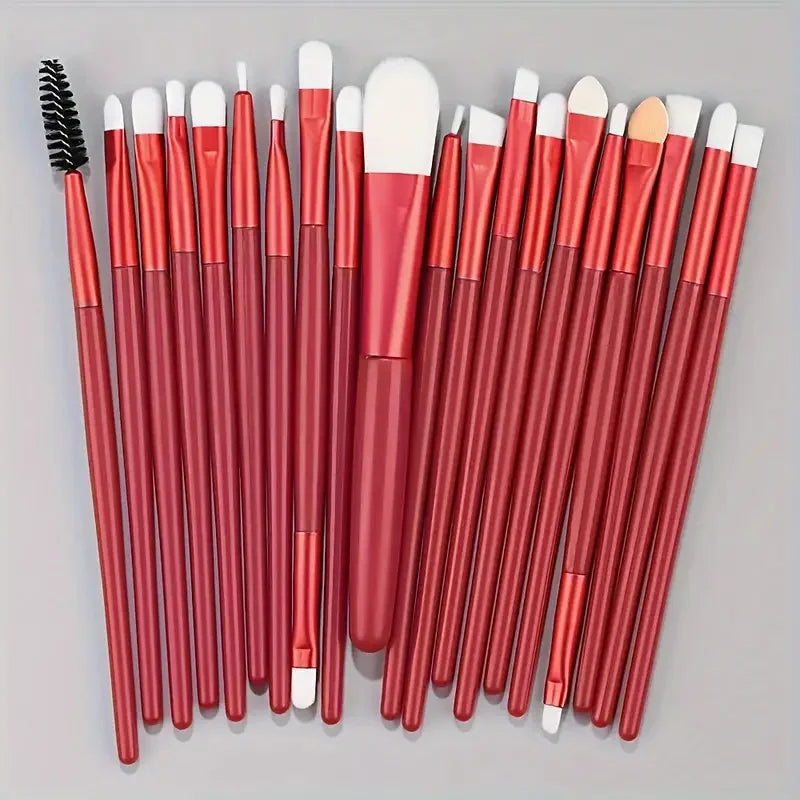 20Pcs Makeup Brush Set Eyeliner Brush Blending Brush Makeup Brushes for Cheeks Eye Cosmetic Foundation