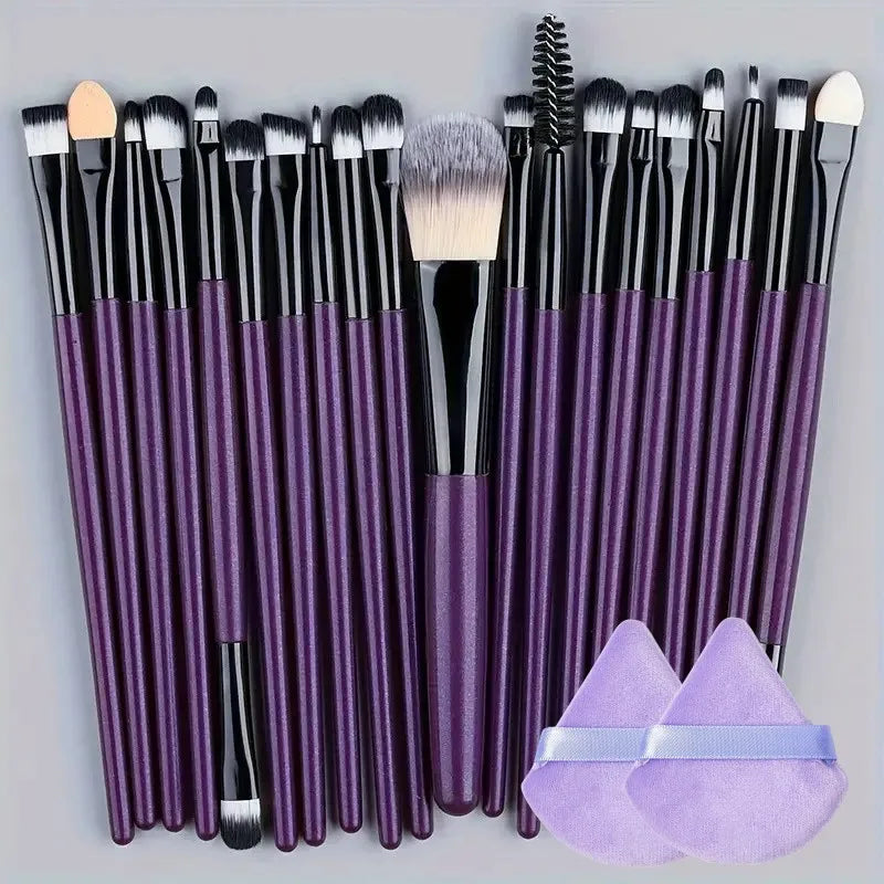 20Pcs Makeup Brush Set Eyeliner Brush Blending Brush Makeup Brushes for Cheeks Eye Cosmetic Foundation