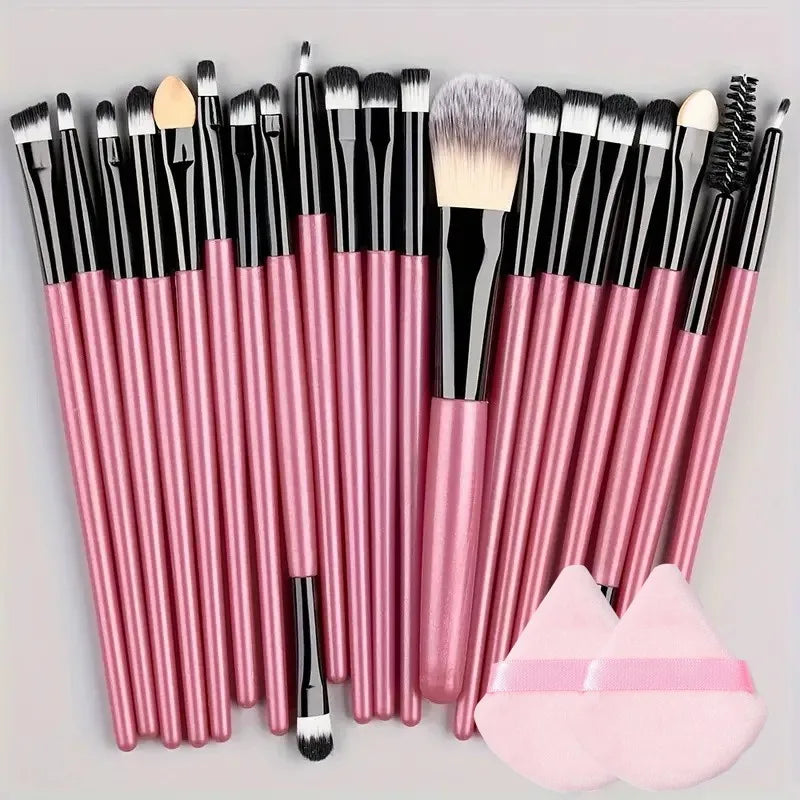 20Pcs Makeup Brush Set Eyeliner Brush Blending Brush Makeup Brushes for Cheeks Eye Cosmetic Foundation