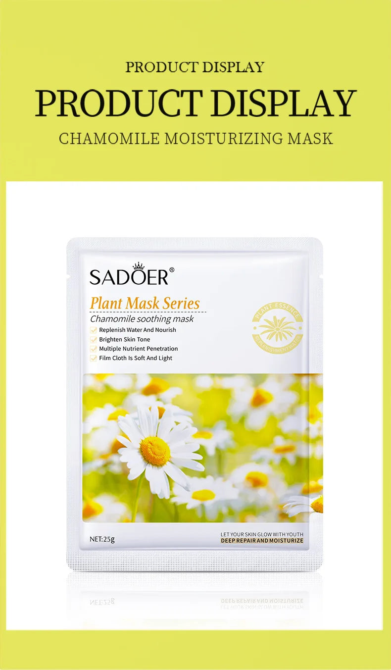 8pcs Natural Plant Face Mask Beauty Skincare Facial Masks