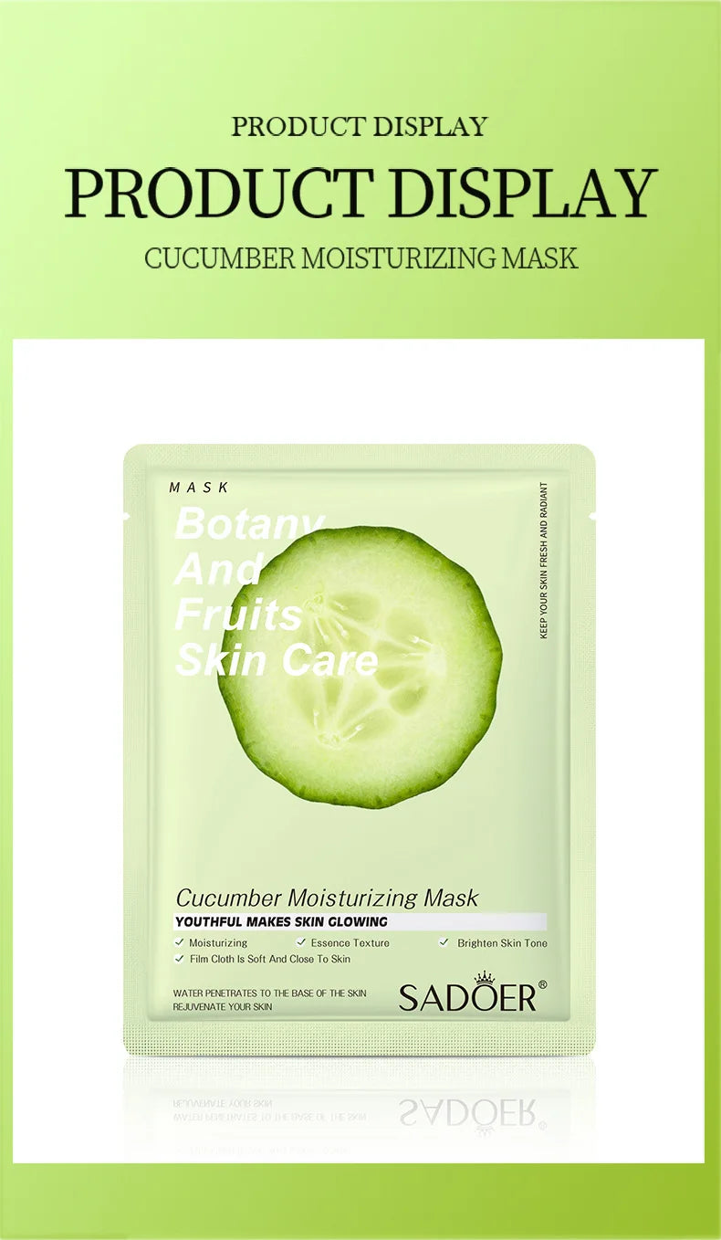 8pcs Natural Plant Face Mask Beauty Skincare Facial Masks