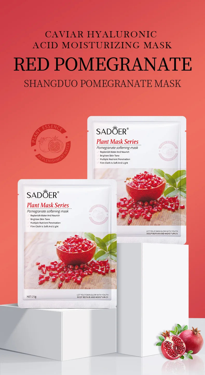 8pcs Natural Plant Face Mask Beauty Skincare Facial Masks