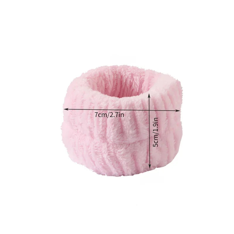 Sponge Spa Headband with Wristbands for Washing Face, Skin Care Makeup Removal Shower for Women and Girls
