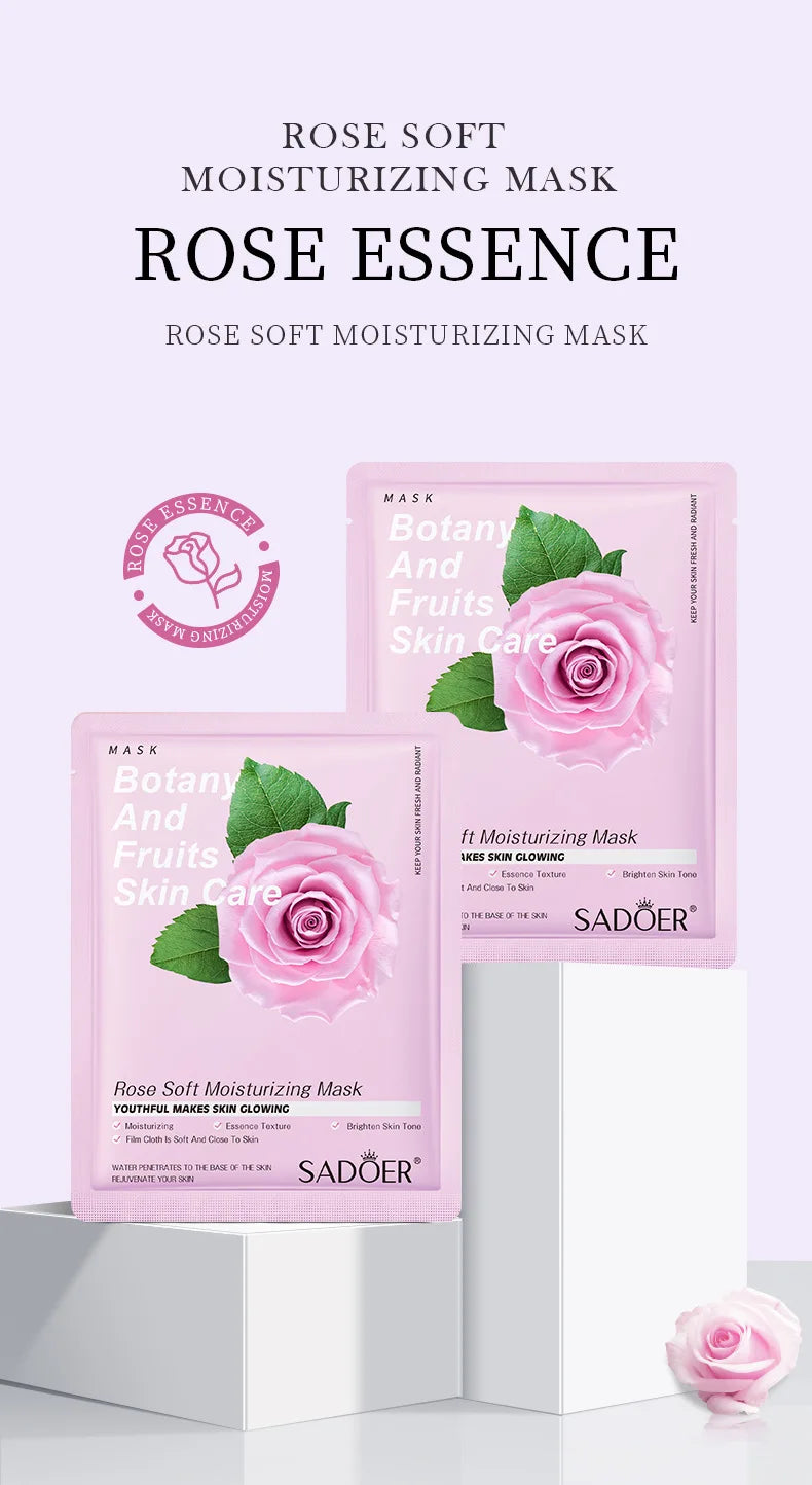 8pcs Natural Plant Face Mask Beauty Skincare Facial Masks
