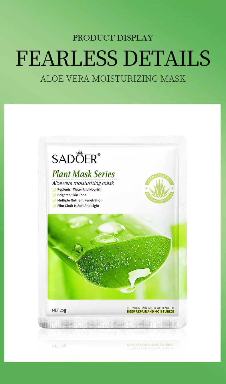 8pcs Natural Plant Face Mask Beauty Skincare Facial Masks