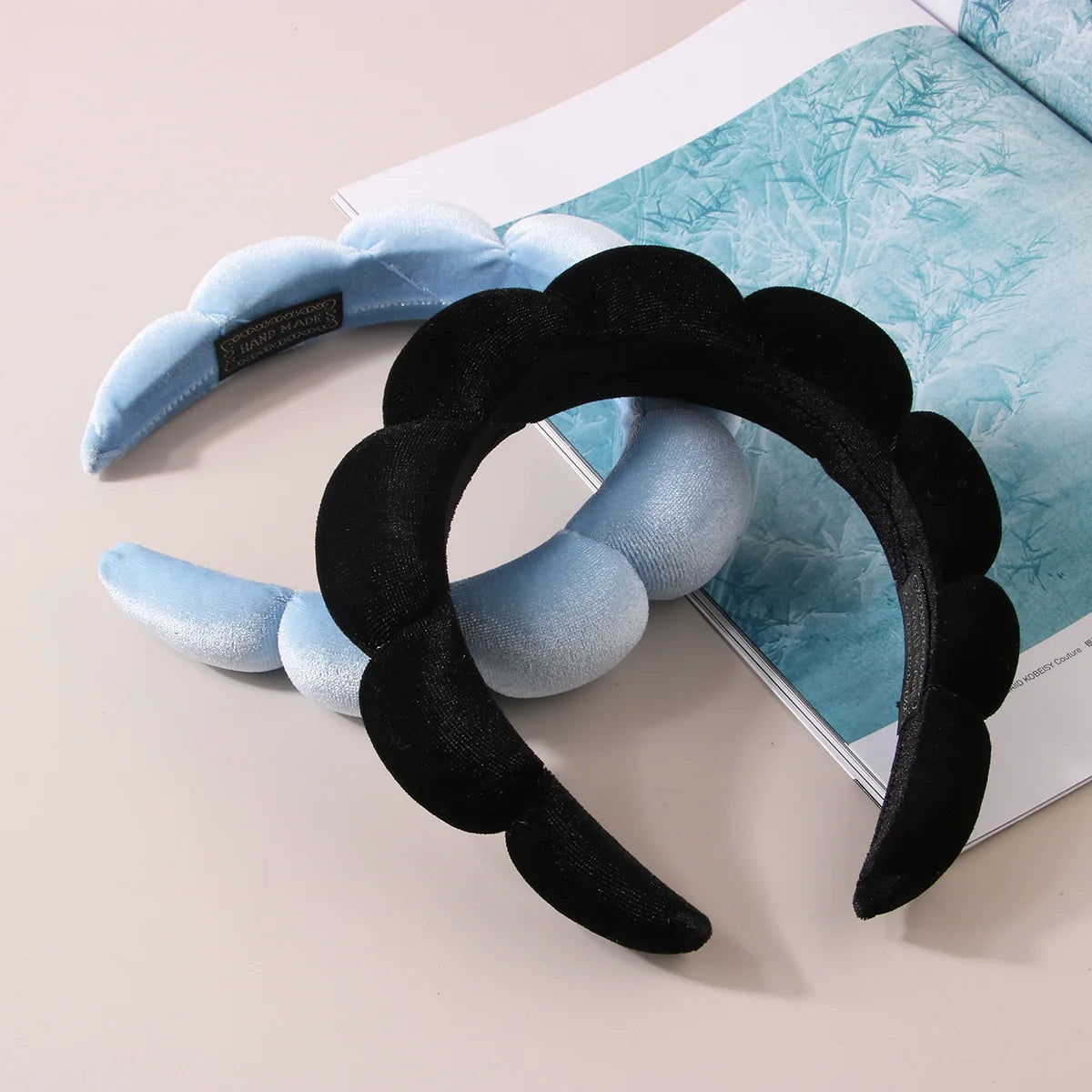 Sponge Spa Headband with Wristbands for Washing Face, Skin Care Makeup Removal Shower for Women and Girls