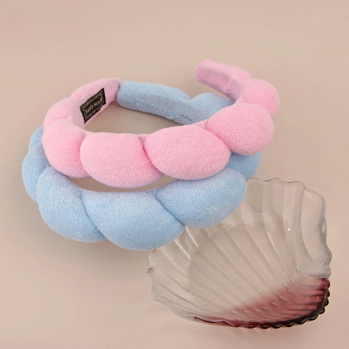 Sponge Spa Headband with Wristbands for Washing Face, Skin Care Makeup Removal Shower for Women and Girls