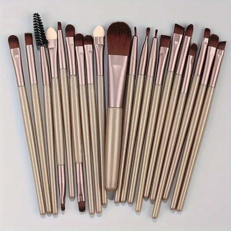 20Pcs Makeup Brush Set Eyeliner Brush Blending Brush Makeup Brushes for Cheeks Eye Cosmetic Foundation