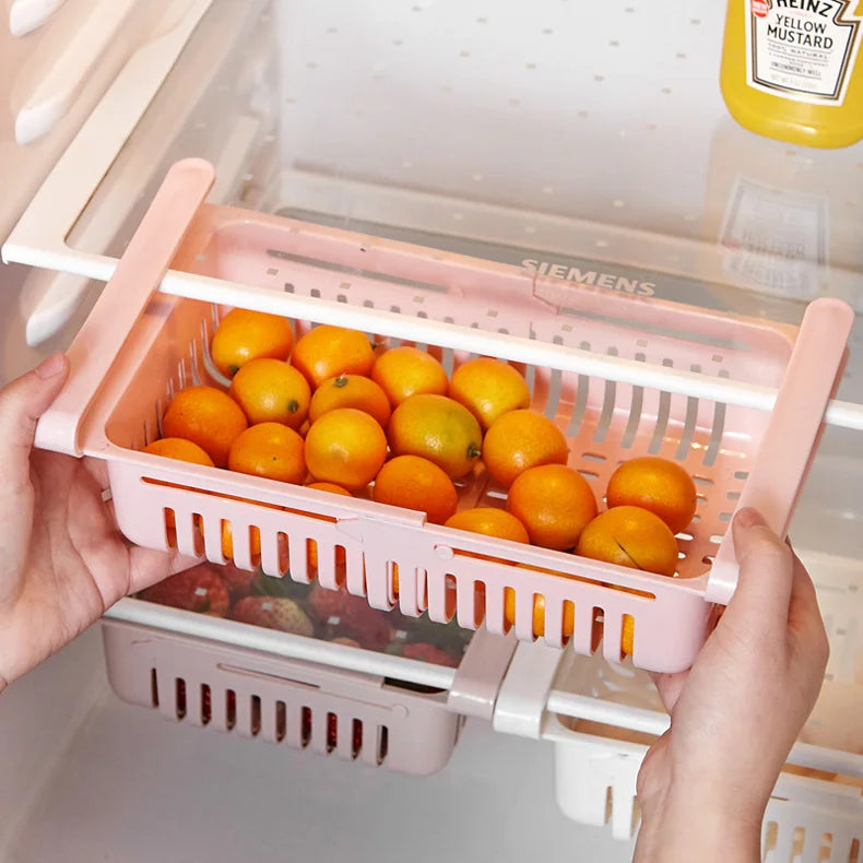 Hanging Refrigerator Storage Basket Adjustable