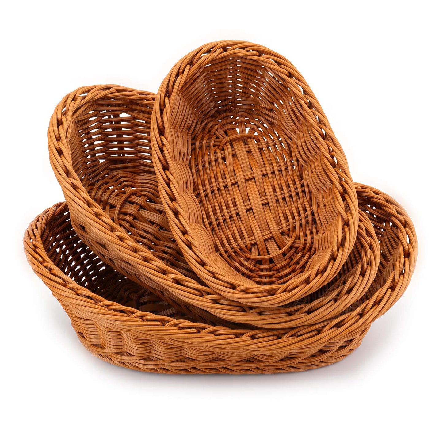 Hand Woven Rattan Basket - Suitable for Restaurant, Vegetables, Storage