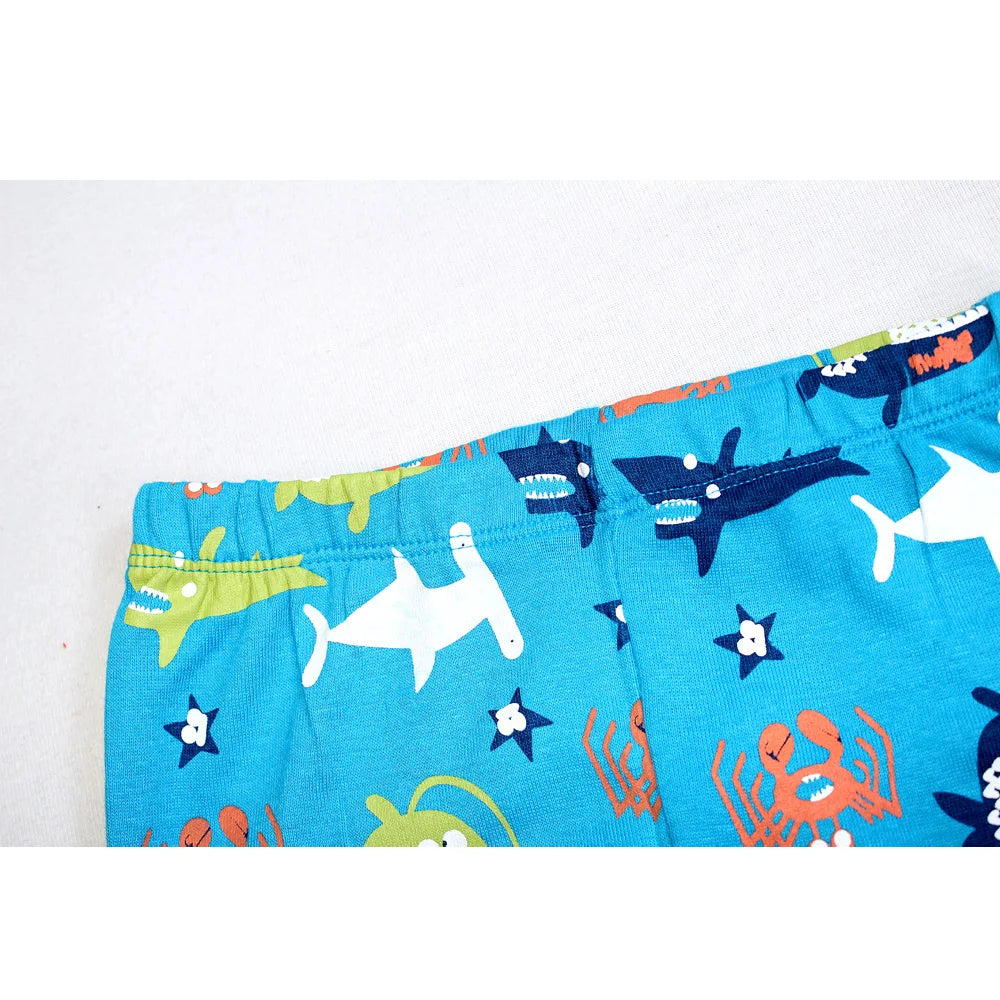 Animal Cartoon Boys Pajamas Sets Children's Sleepwear