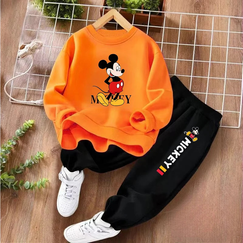Disney Children's Hoodies Sets Spring and Autumn 2 Piece Set