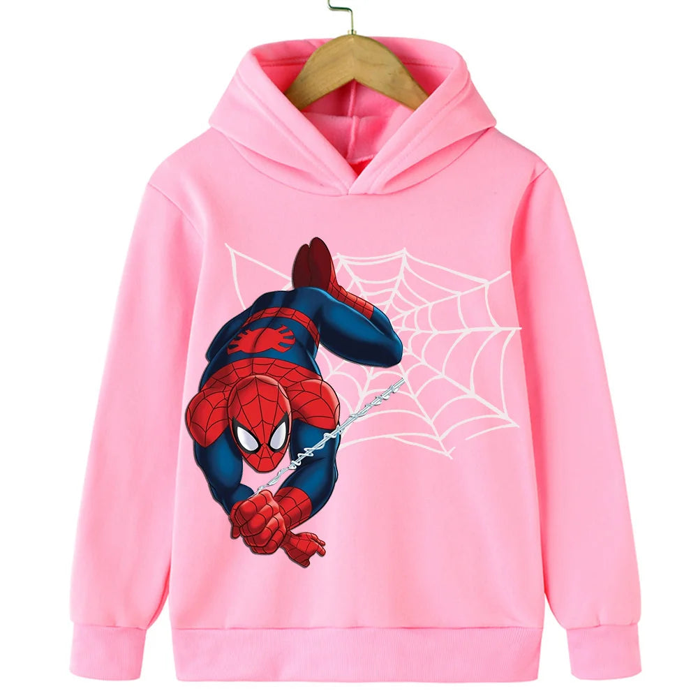 New Spring and Autumn red and blue Spiderman thin children's clothing