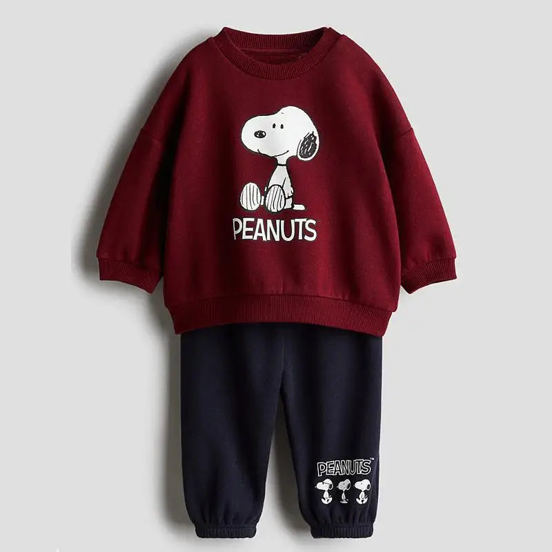 Disney Mickey Mouse Sweatshirt+Pants Two Piece Set Spring Autumn Wear
