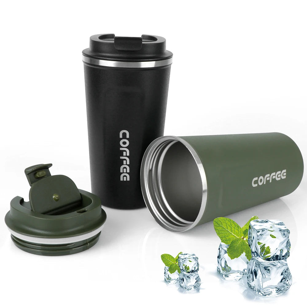 380/510ML Thermo Cafe Leak_Proof Travel Thermo Cup Double Stainless Steel for Tea Water Coffee