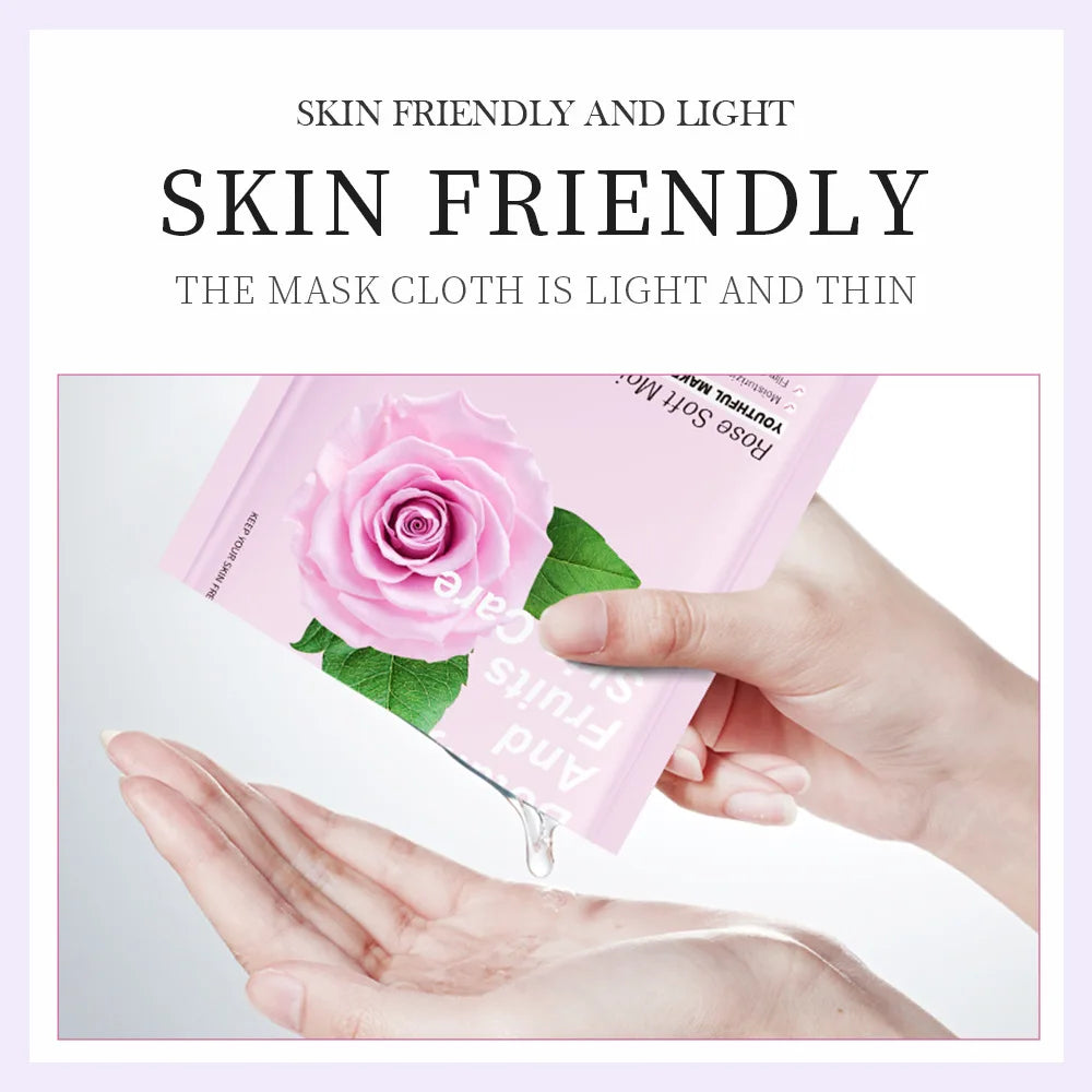 8pcs Natural Plant Face Mask Beauty Skincare Facial Masks