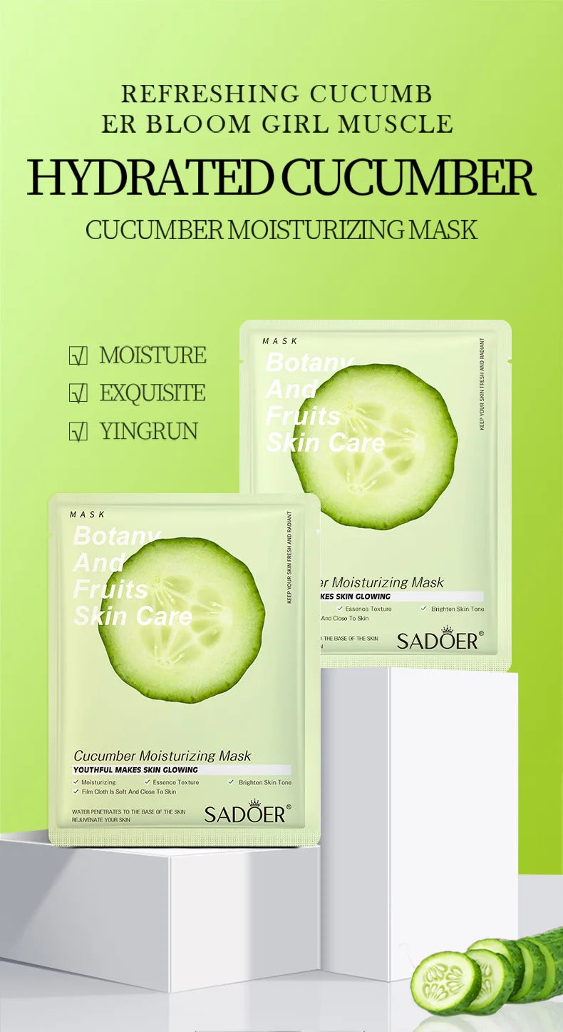 8pcs Natural Plant Face Mask Beauty Skincare Facial Masks