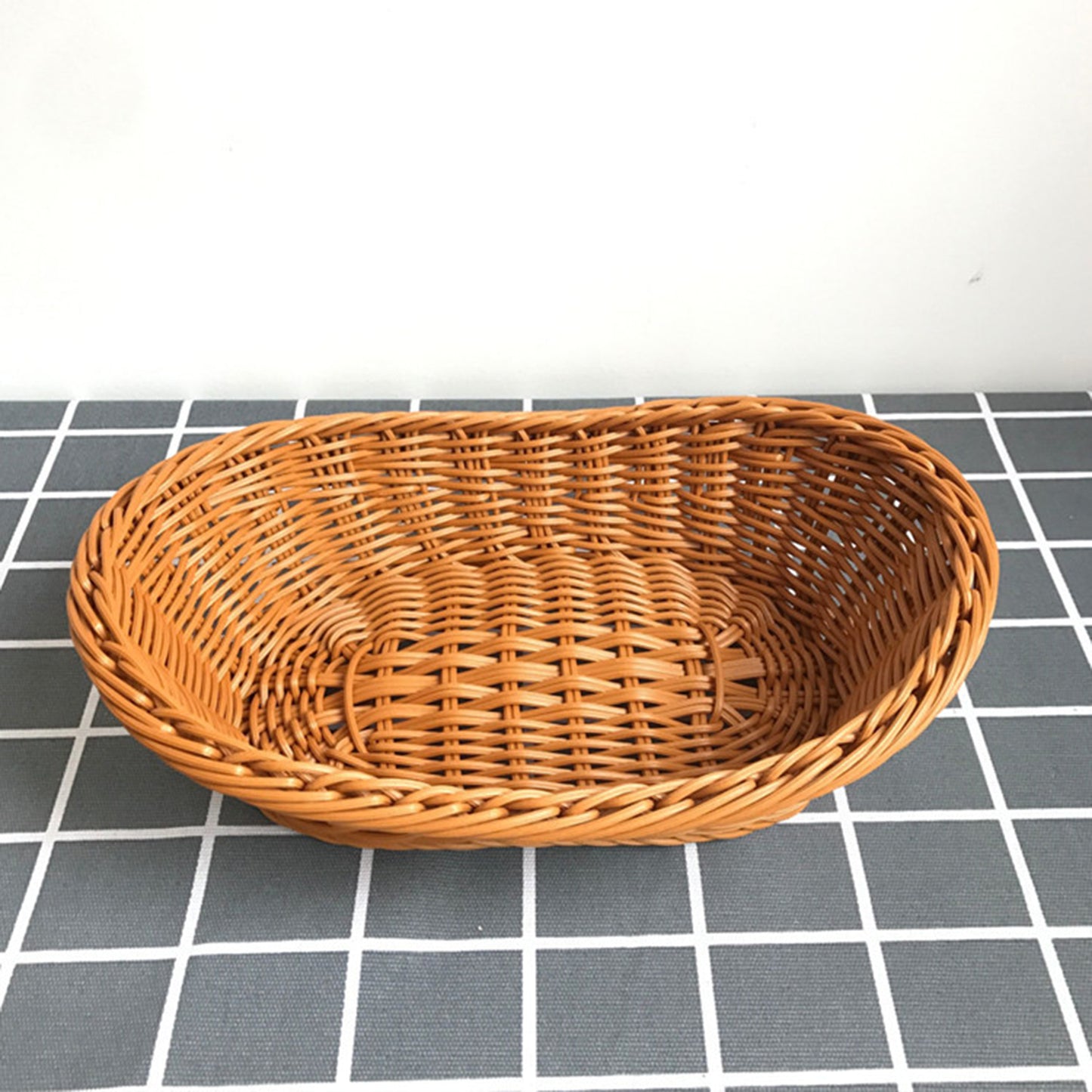 Hand Woven Rattan Basket - Suitable for Restaurant, Vegetables, Storage