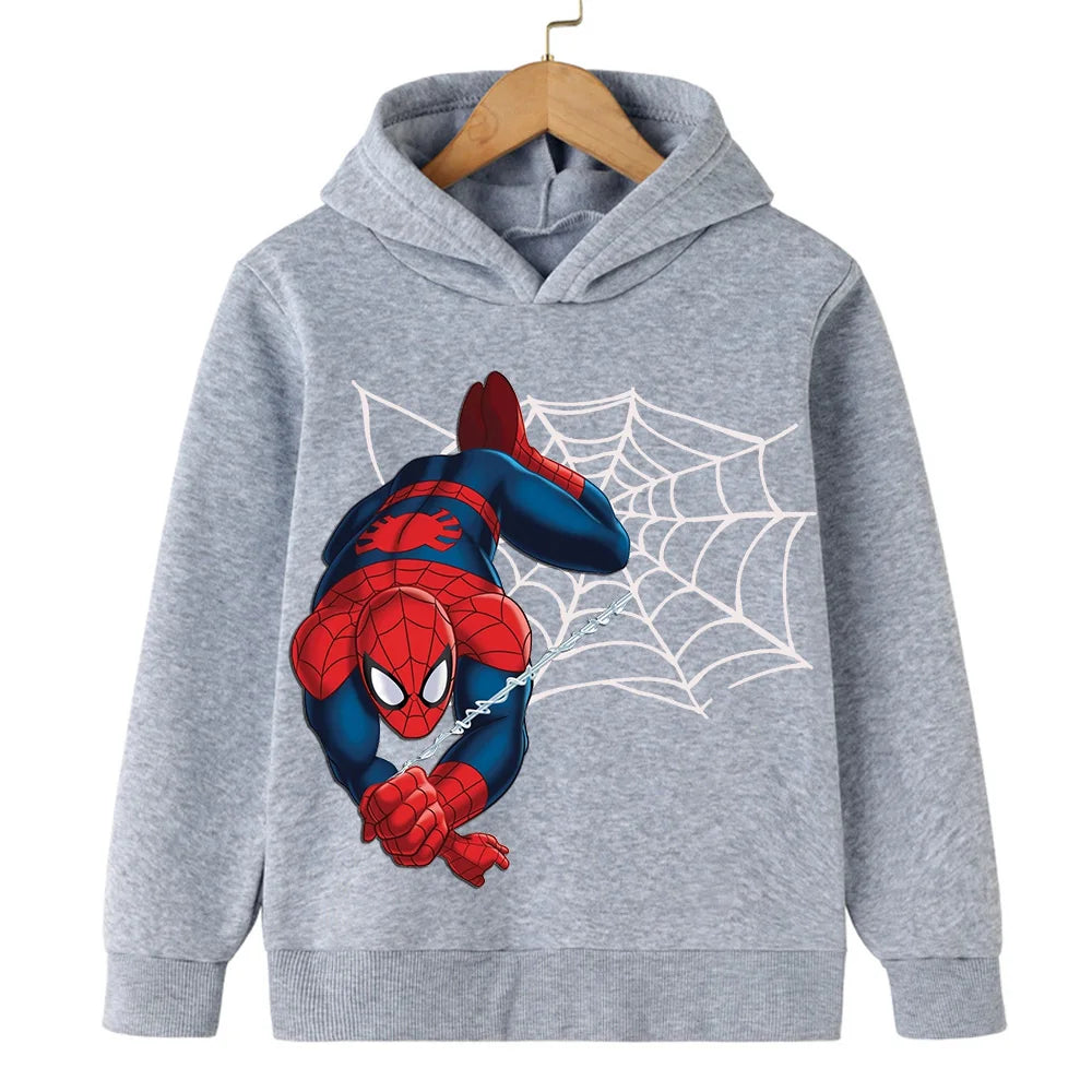 New Spring and Autumn red and blue Spiderman thin children's clothing