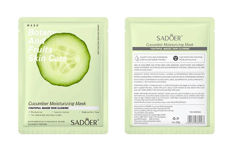 8pcs Natural Plant Face Mask Beauty Skincare Facial Masks