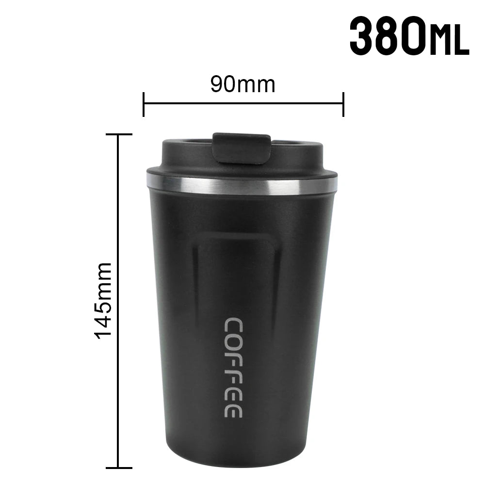 380/510ML Thermo Cafe Leak_Proof Travel Thermo Cup Double Stainless Steel for Tea Water Coffee