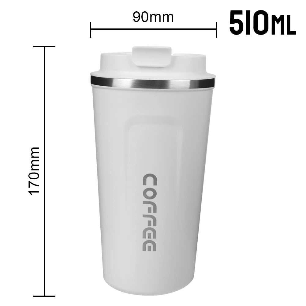 380/510ML Thermo Cafe Leak_Proof Travel Thermo Cup Double Stainless Steel for Tea Water Coffee