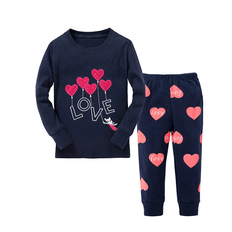 Animal Cartoon Boys Pajamas Sets Children's Sleepwear