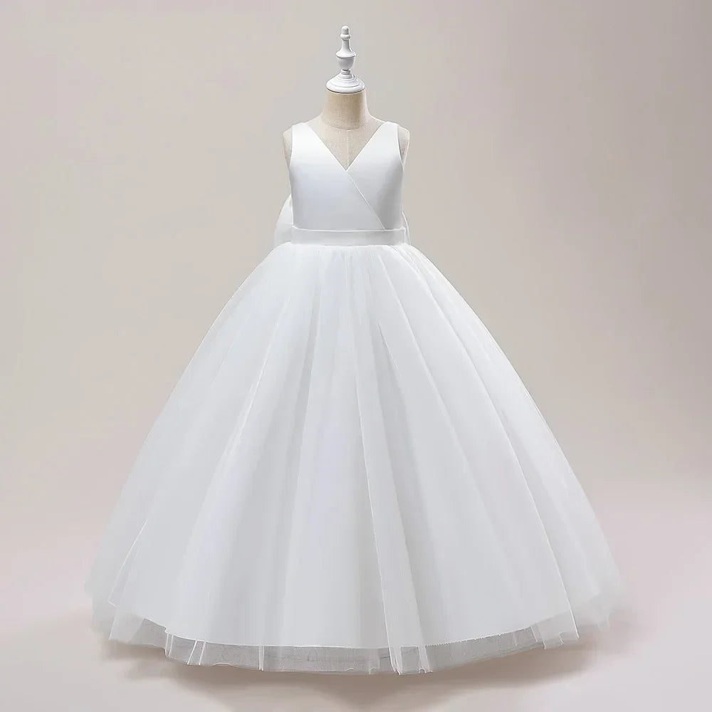 Elegant Teenage Girls Party Prom Long Gown Dress 5-14Yrs