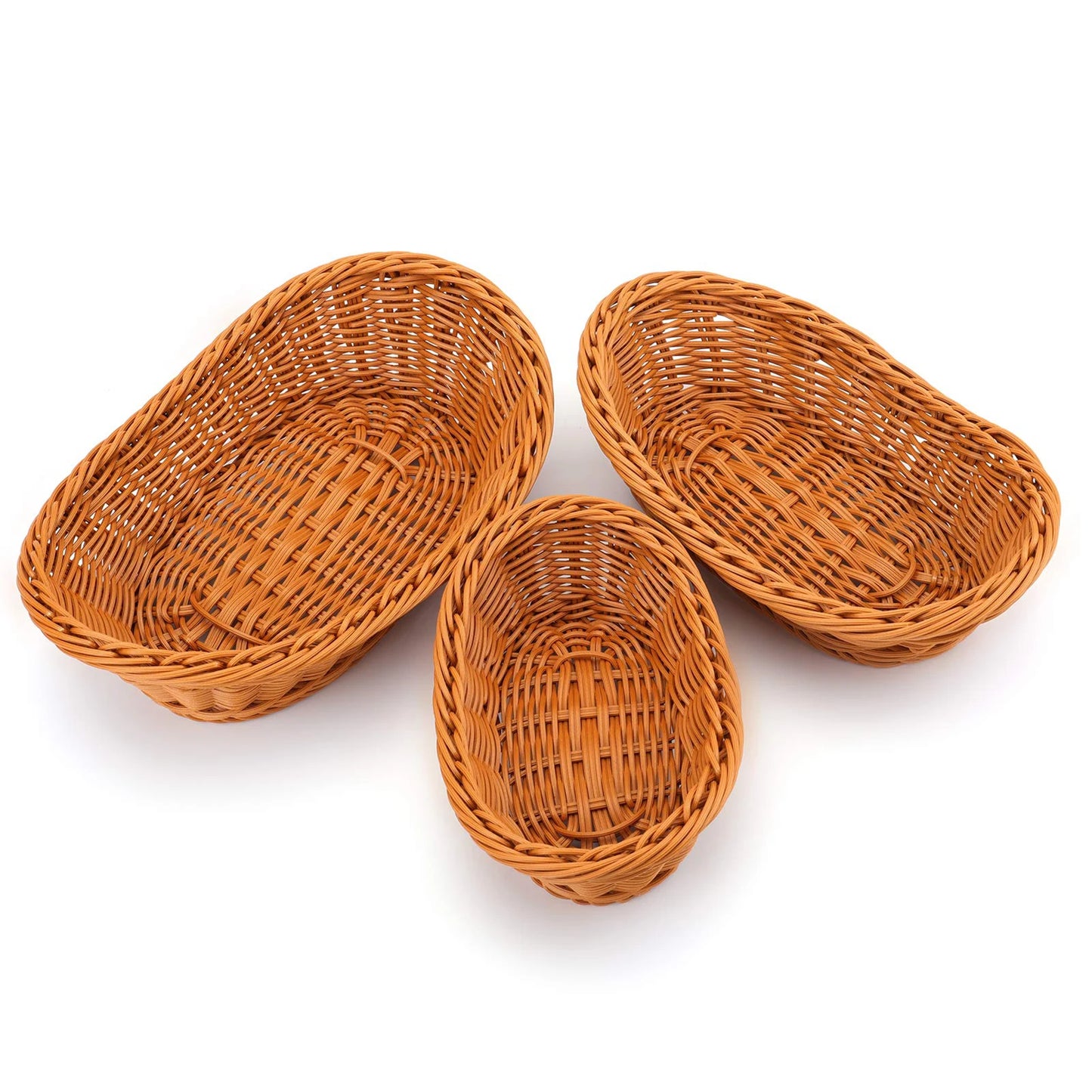 Hand Woven Rattan Basket - Suitable for Restaurant, Vegetables, Storage