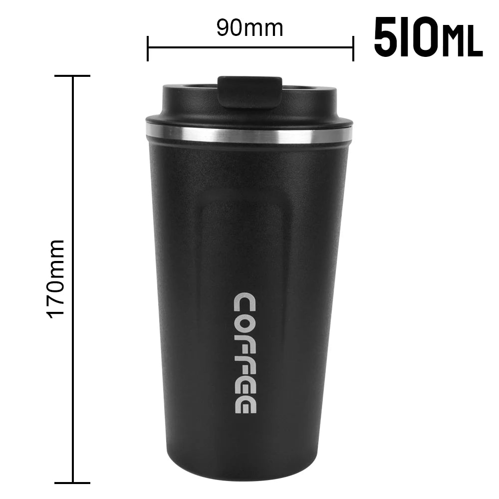 380/510ML Thermo Cafe Leak_Proof Travel Thermo Cup Double Stainless Steel for Tea Water Coffee