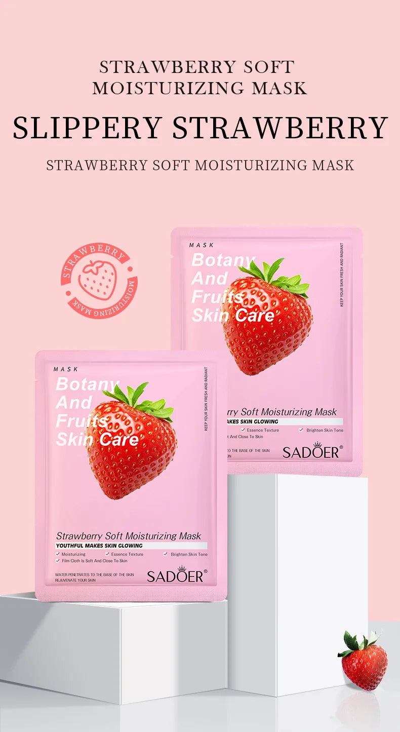 8pcs Natural Plant Face Mask Beauty Skincare Facial Masks