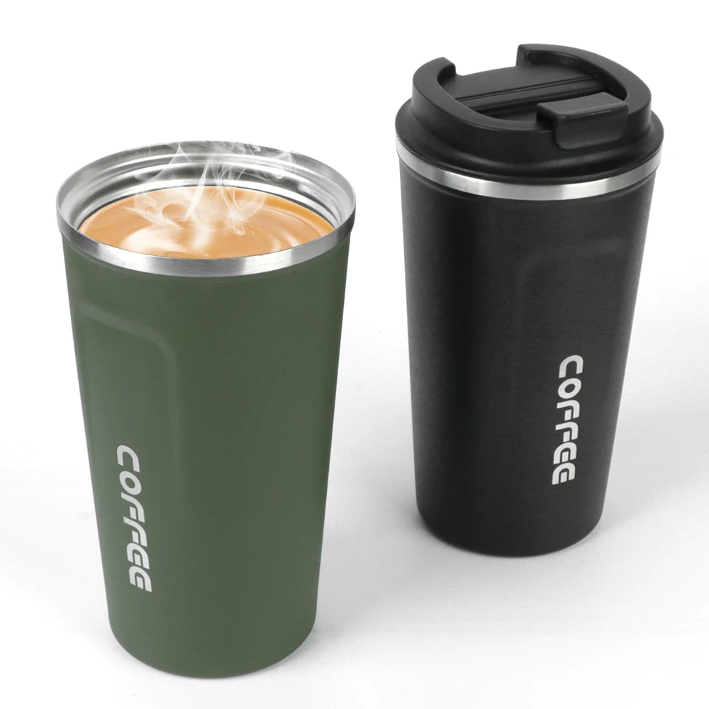 380/510ML Thermo Cafe Leak_Proof Travel Thermo Cup Double Stainless Steel for Tea Water Coffee