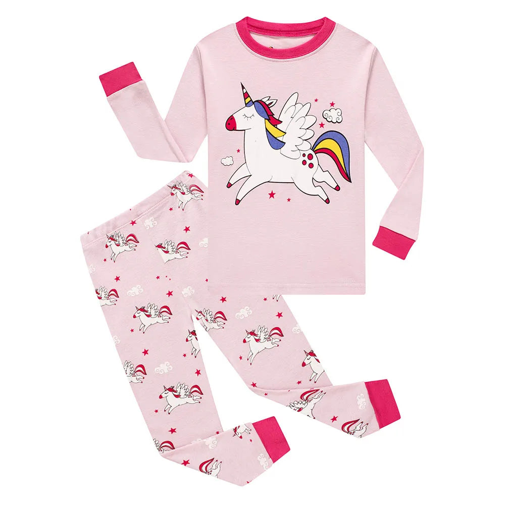 Animal Cartoon Boys Pajamas Sets Children's Sleepwear