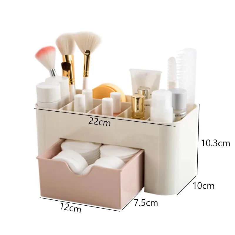 Nails Art Plastic Organizer with Container Storage Case and Decoration Accessories Tool