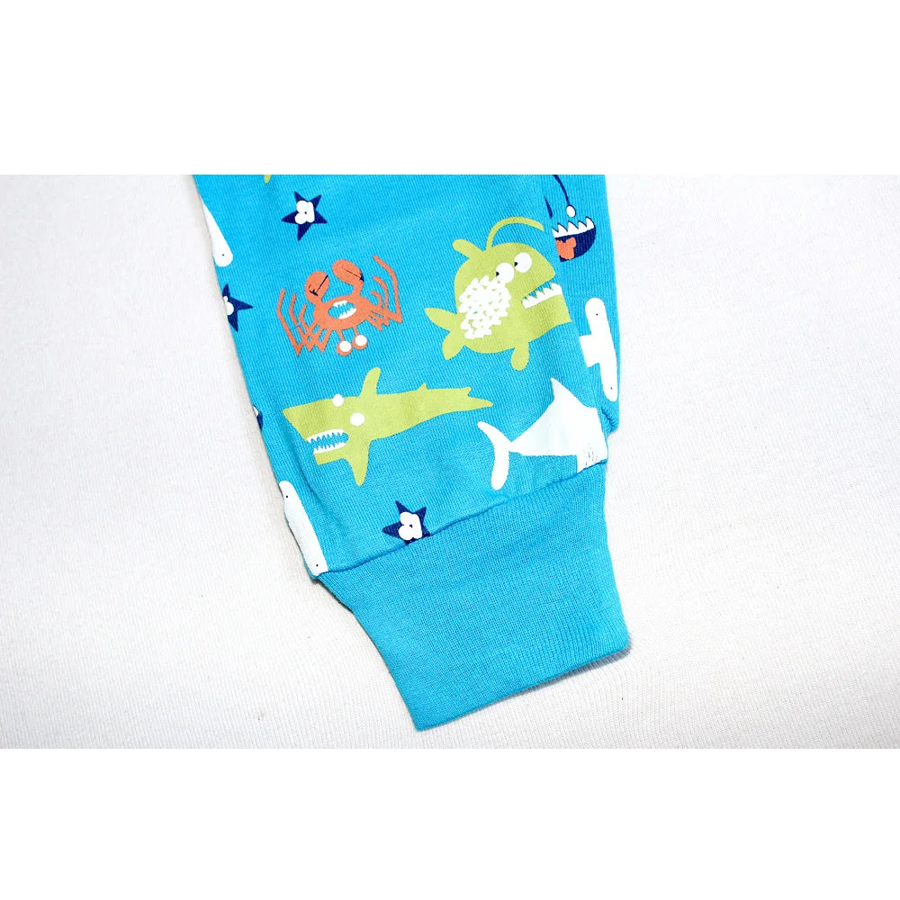 Animal Cartoon Boys Pajamas Sets Children's Sleepwear