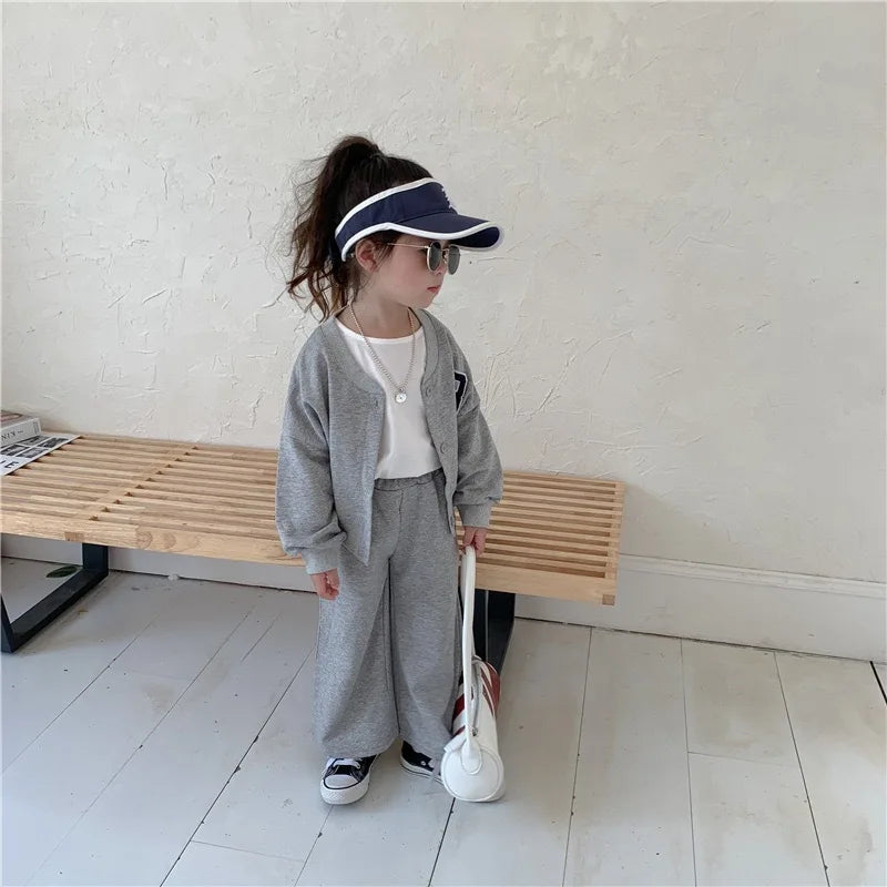 Girls Fashion Casual Suit 2 Piece Set
