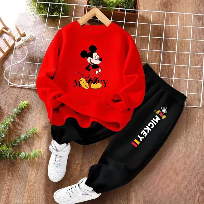 Disney Children's Hoodies Sets Spring and Autumn 2 Piece Set