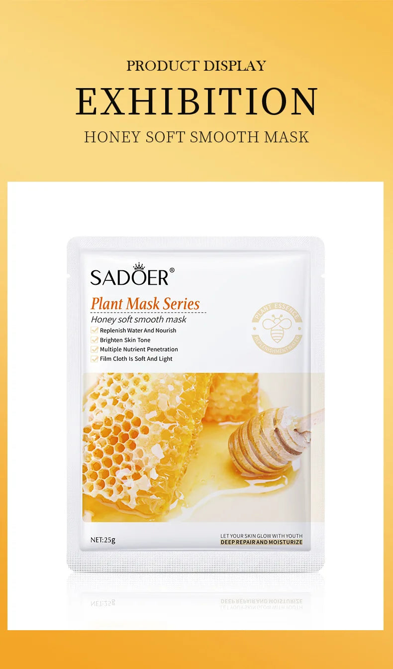 8pcs Natural Plant Face Mask Beauty Skincare Facial Masks