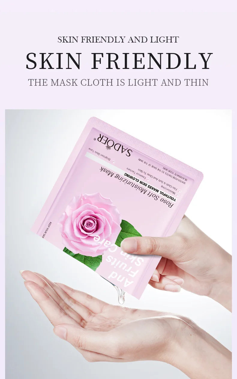 8pcs Natural Plant Face Mask Beauty Skincare Facial Masks