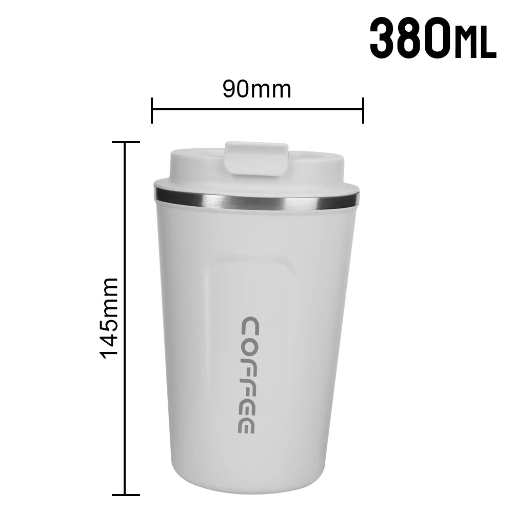 380/510ML Thermo Cafe Leak_Proof Travel Thermo Cup Double Stainless Steel for Tea Water Coffee