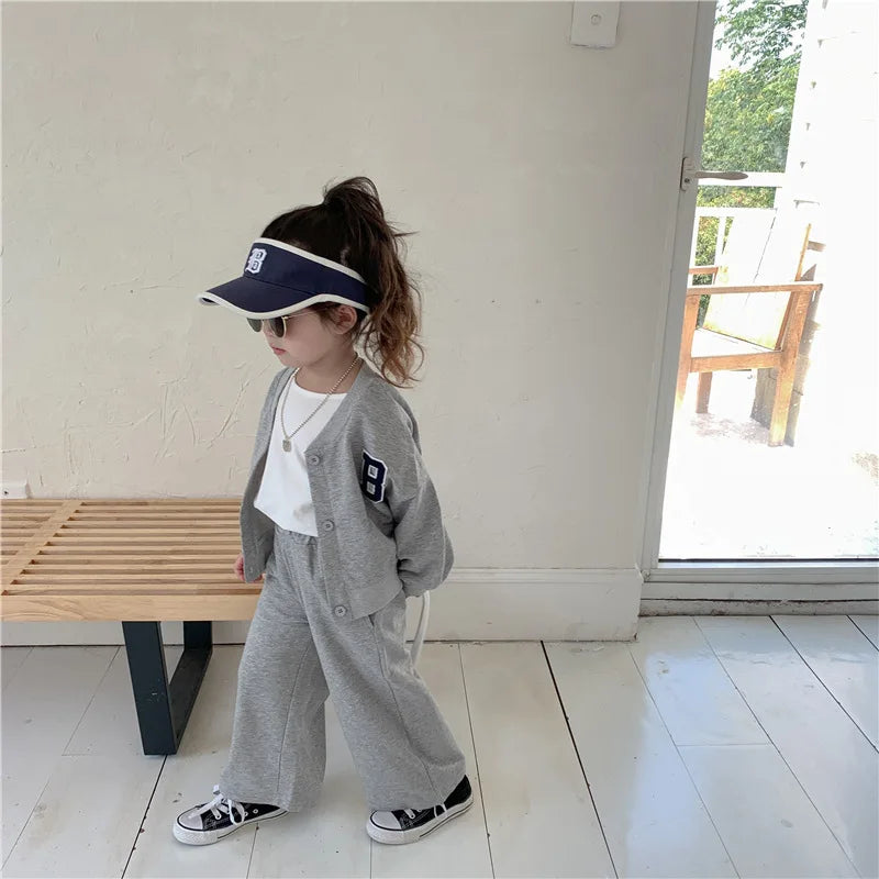 Girls Fashion Casual Suit 2 Piece Set