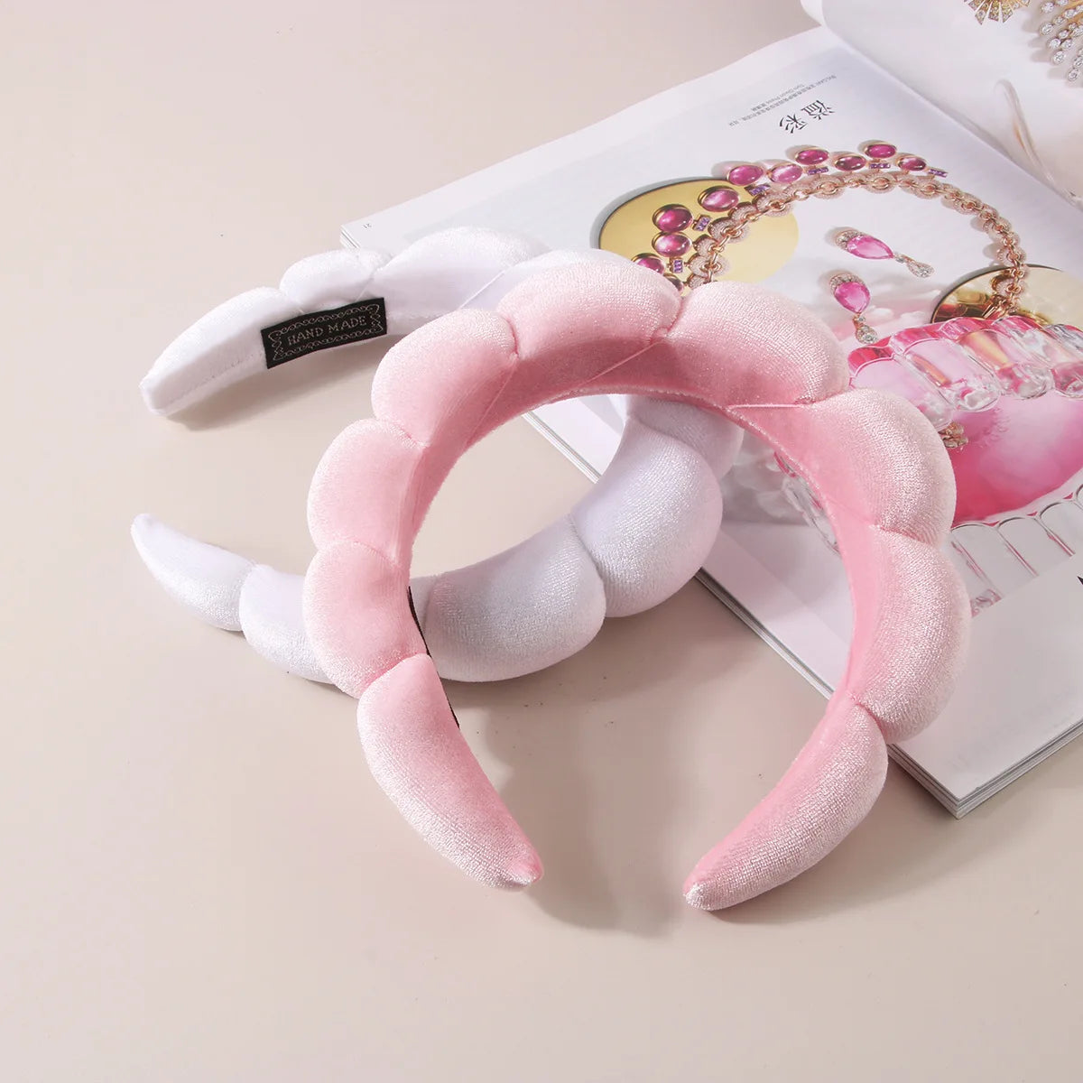 Sponge Spa Headband with Wristbands for Washing Face, Skin Care Makeup Removal Shower for Women and Girls